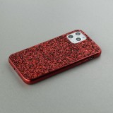 Coque iPhone 11 - Paillettes - Rouge