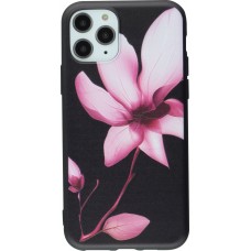 Coque iPhone 11 - Print lotus - Noir