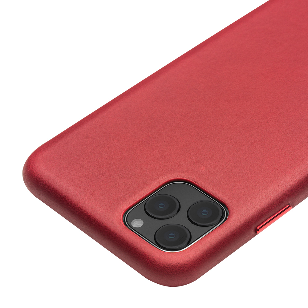 Hülle iPhone 11 Pro - Qialino Echtleder - Rot