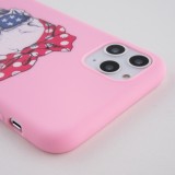 Coque iPhone 12 Pro Max - Silicone Mat Skull USA - Rose