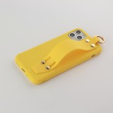 Hülle iPhone 11 Pro - Silikon Mat Strap - Gelb