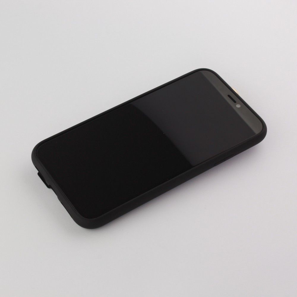 Coque iPhone 11 Pro - Silicone Mat Strap - Noir
