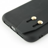 Coque iPhone 11 Pro - Silicone Mat Strap - Noir