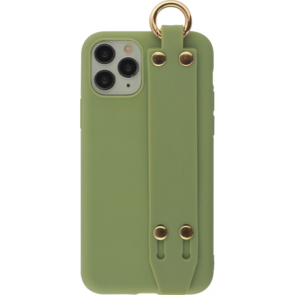 Coque iPhone 11 Pro - Silicone Mat Strap - Vert