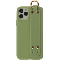 Coque iPhone 11 Pro - Silicone Mat Strap - Vert