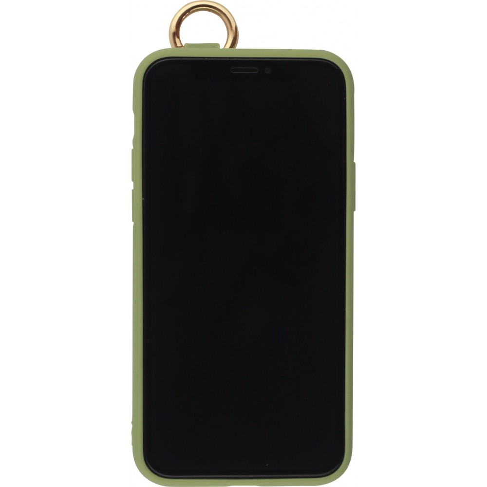 Coque iPhone 11 Pro - Silicone Mat Strap - Vert