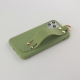 Coque iPhone 11 Pro - Silicone Mat Strap - Vert