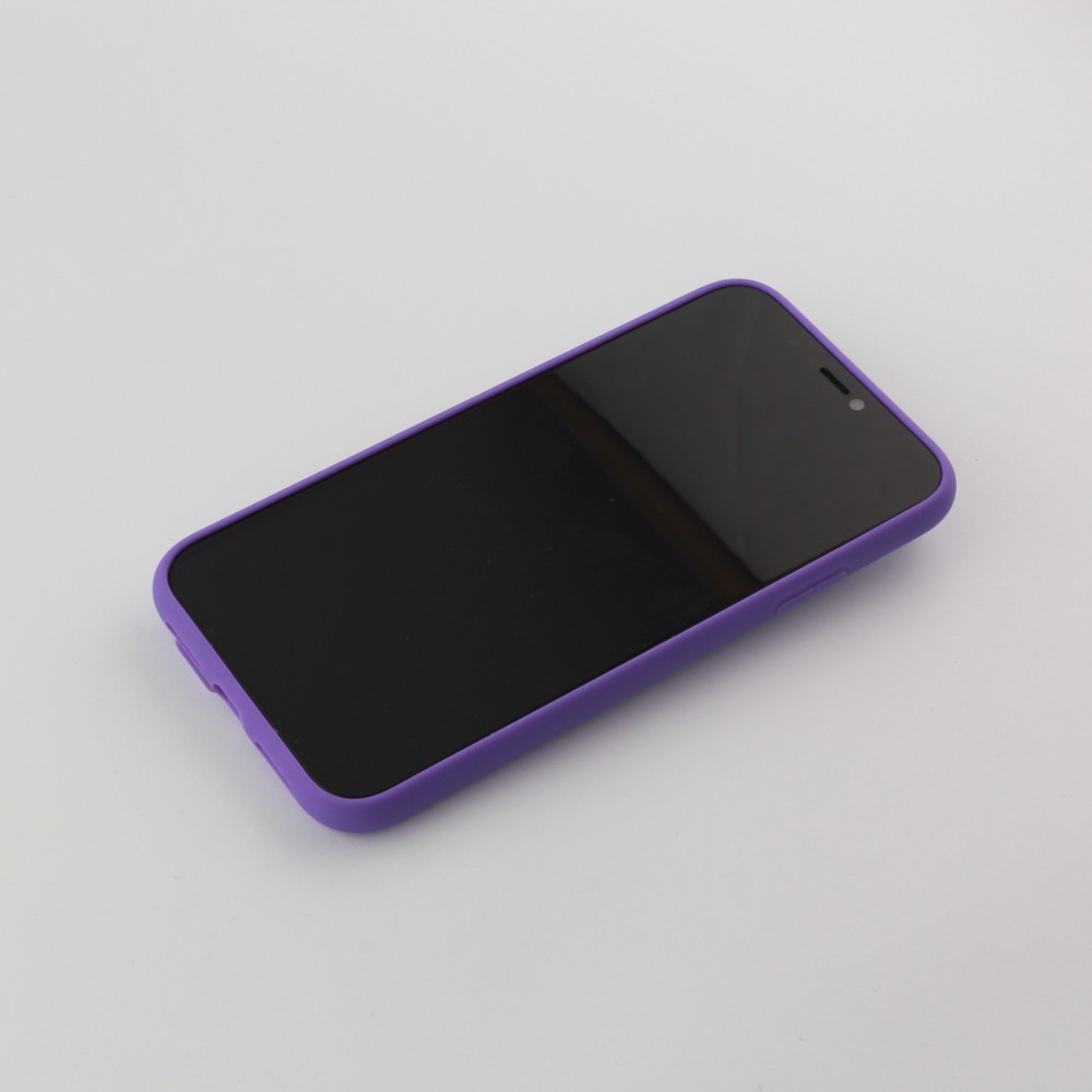 Coque iPhone 11 Pro - Silicone Mat Strap - Violet