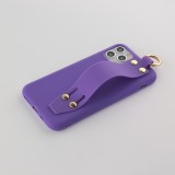 Coque iPhone 11 Pro - Silicone Mat Strap - Violet