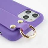 Coque iPhone 11 Pro - Silicone Mat Strap - Violet