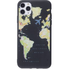 Hülle iPhone 11 Pro - Silikonmatte Travel - Schwarz