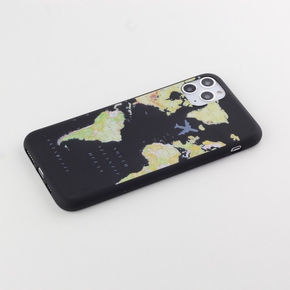 Hülle iPhone 11 Pro - Silikonmatte Travel - Schwarz