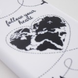 Coque iPhone 11 Pro - Silicone Mat Travel heart
