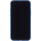 Hülle iPhone 11 Pro - Silicone Mat mit Löchern blau