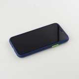 Hülle iPhone 11 Pro - Silicone Mat mit Löchern blau