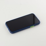 Coque iPhone 11 Pro - Silicone Mat avec trous - Bleu