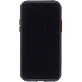 Coque iPhone 11 Pro - Silicone Mat avec trous - Noir