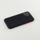 Coque iPhone 11 Pro - Silicone Mat avec trous - Noir