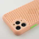 Hülle iPhone 11 Pro - Silicone Mat mit Löchern - Rosa