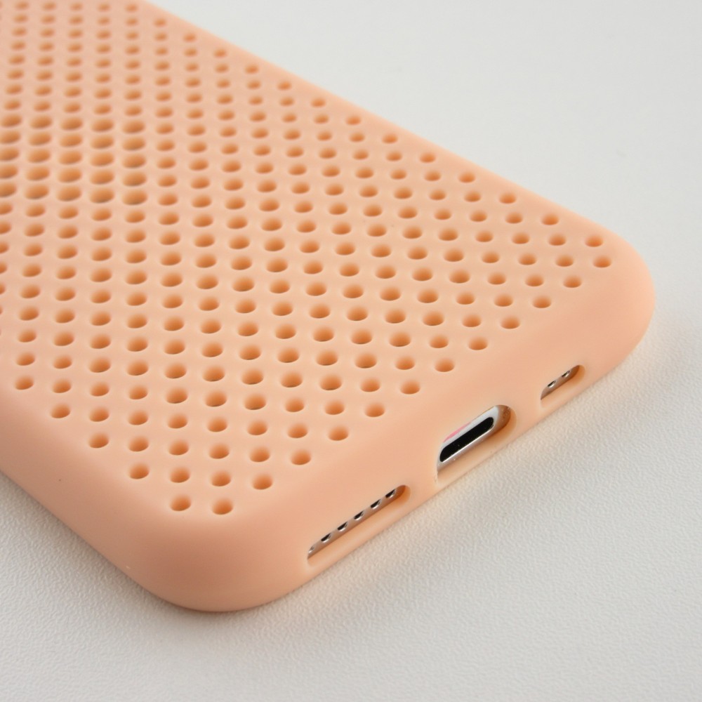 Coque iPhone 11 Pro - Silicone Mat avec trous - Rose