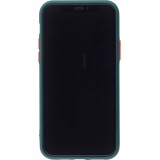 Coque iPhone 11 Pro Max - Silicone Mat avec trous - Vert foncé