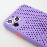 Coque iPhone 11 Pro - Silicone Mat avec trous - Violet
