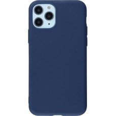 Hülle iPhone 11 Pro - Silicone Mat dunkelblau