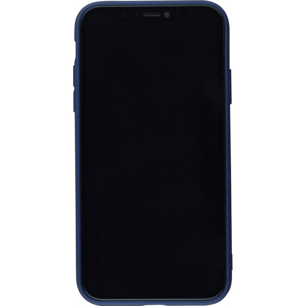 Coque iPhone 11 Pro - Silicone Mat - Bleu foncé