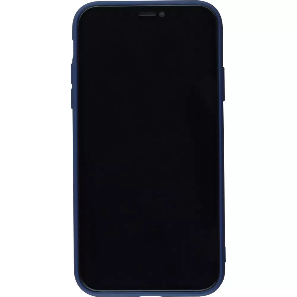 Coque iPhone 11 Pro - Silicone Mat - Bleu foncé
