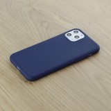 Coque iPhone 11 Pro - Silicone Mat - Bleu foncé