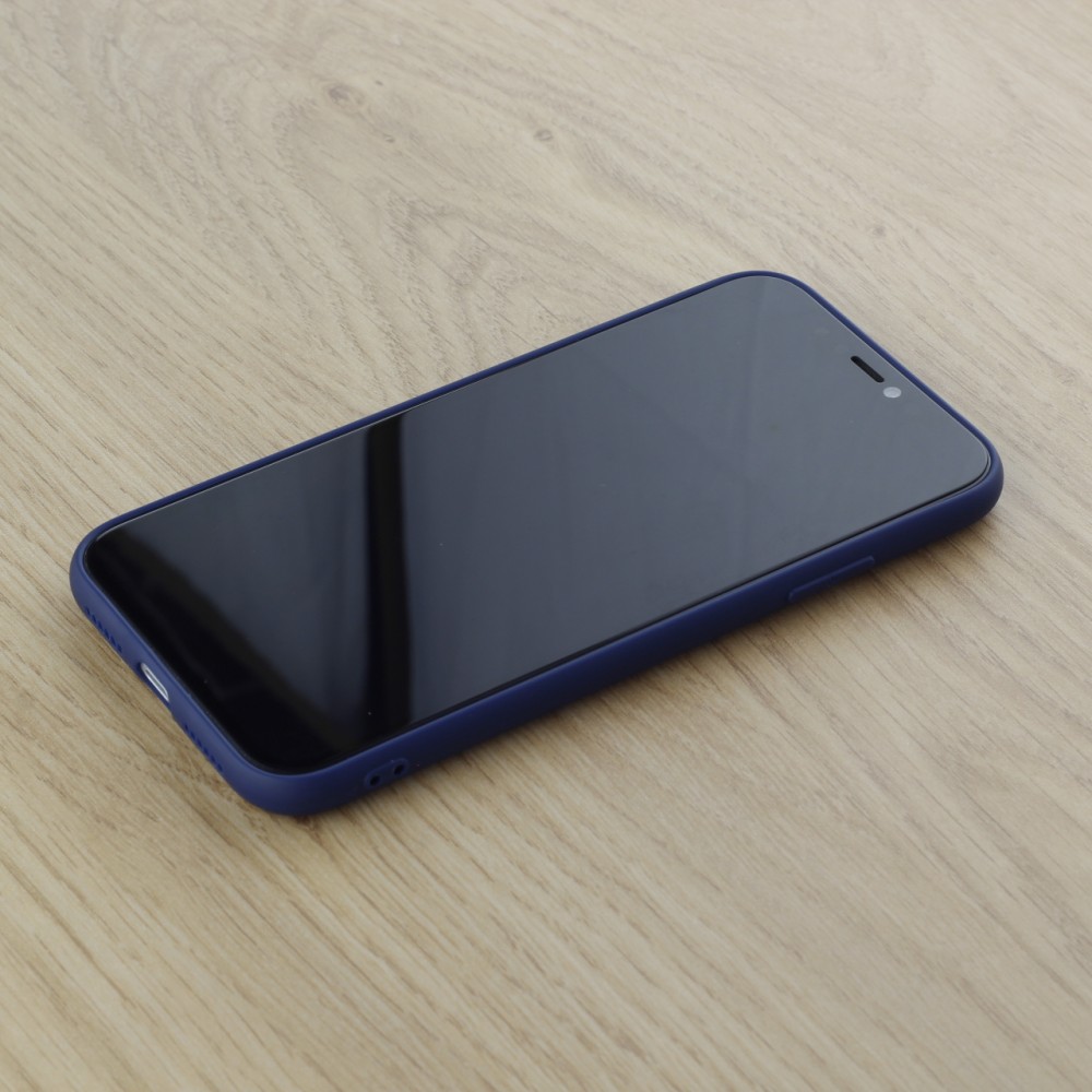 Coque iPhone 11 Pro - Silicone Mat - Bleu foncé