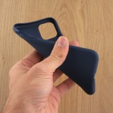 Hülle iPhone 11 Pro - Silicone Mat dunkelblau