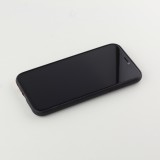 Coque iPhone 11 Pro - Silicone Mat demi noir léopard