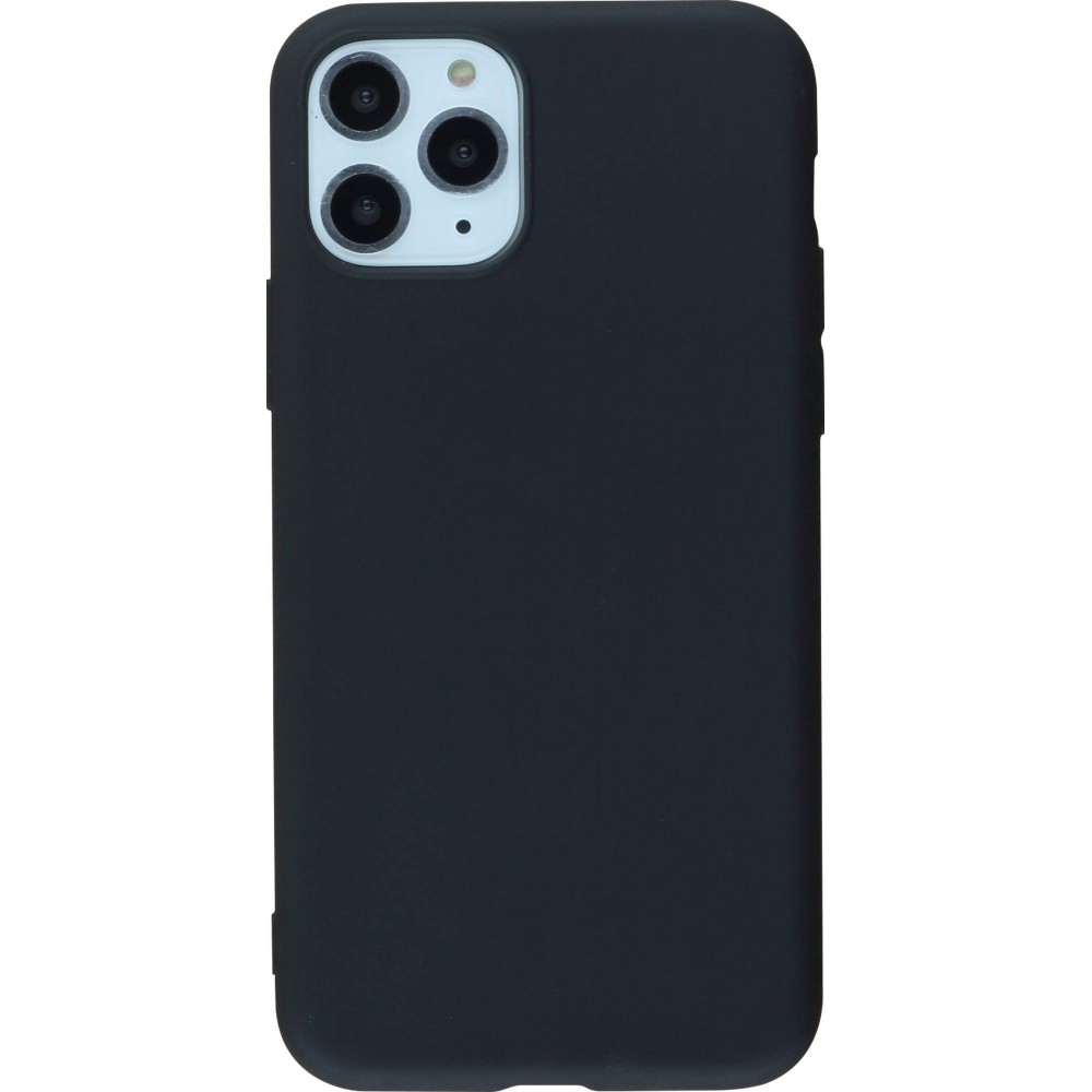 Coque iPhone 11 Pro Max - Silicone Mat - Noir