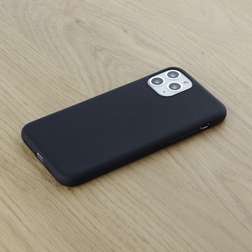 Hülle iPhone 11 Pro - Silicone Mat - Schwarz