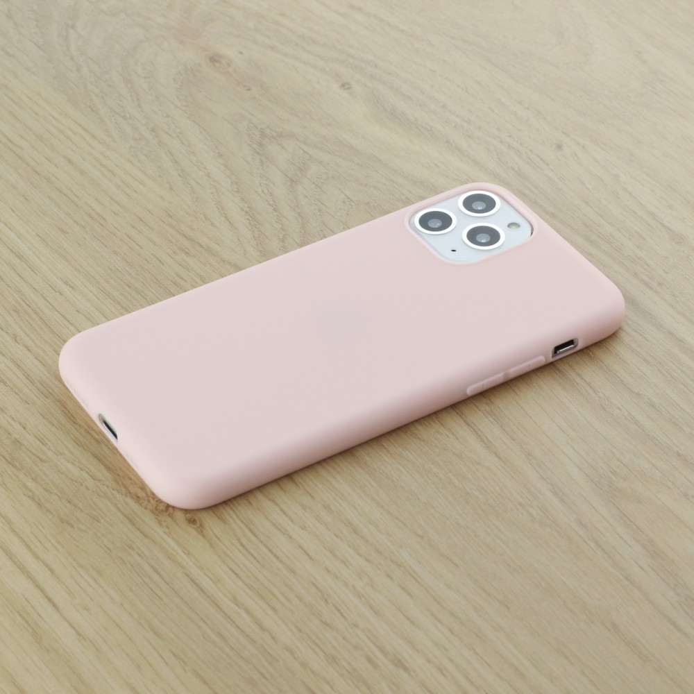 Coque iPhone 11 Pro - Silicone Mat - Rose clair