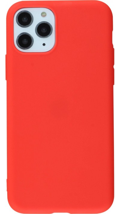 Hülle iPhone 11 Pro - Silicone Mat - Rot