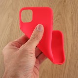 Hülle iPhone 11 Pro - Silicone Mat - Rot