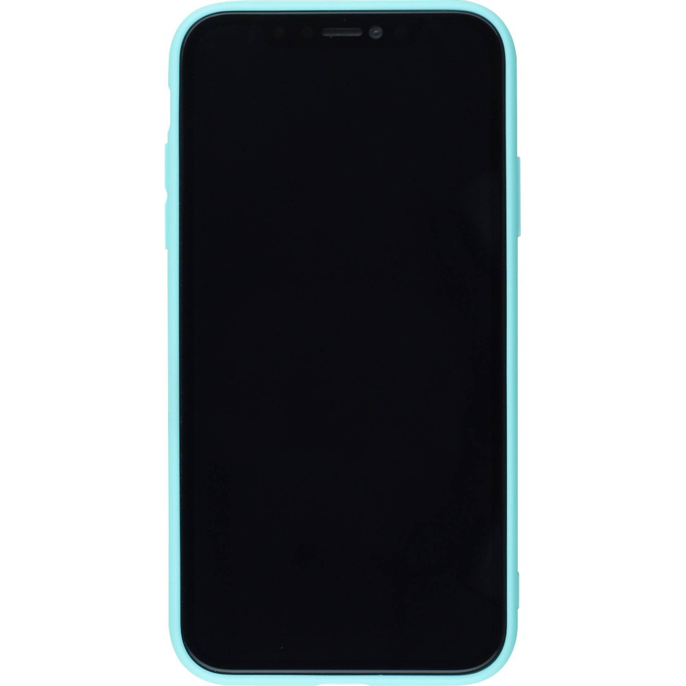 Hülle iPhone 11 Pro - Silicone Mat - Türkis