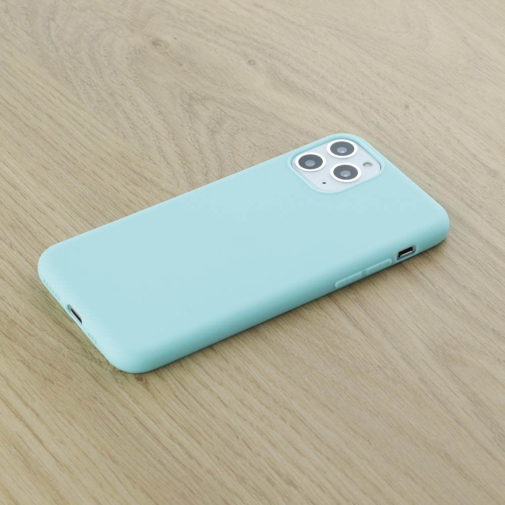 Hülle iPhone 11 Pro - Silicone Mat - Türkis