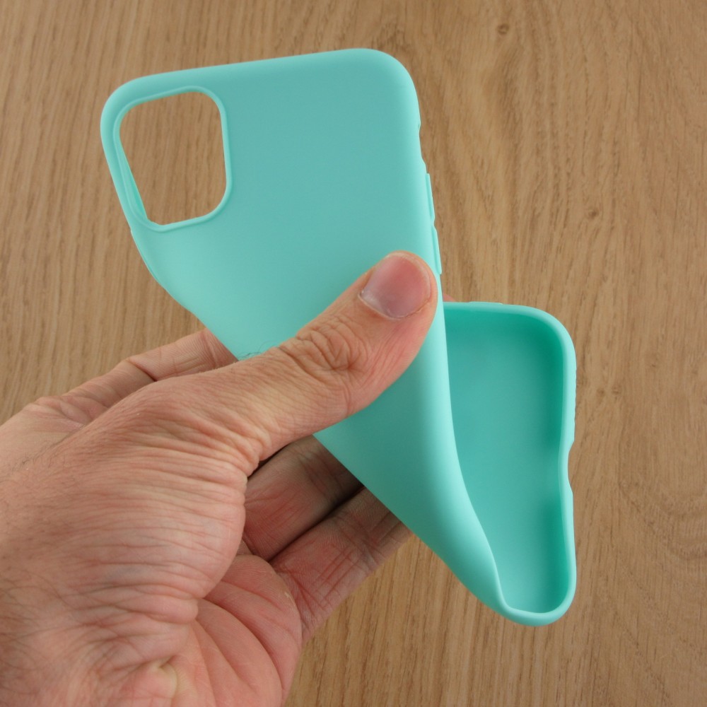 Hülle iPhone 11 Pro - Silicone Mat - Türkis