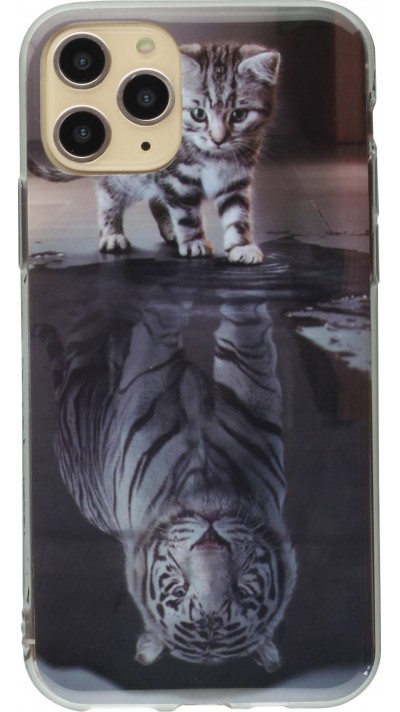 Coque iPhone 11 - TPU Baby Cat Tiger