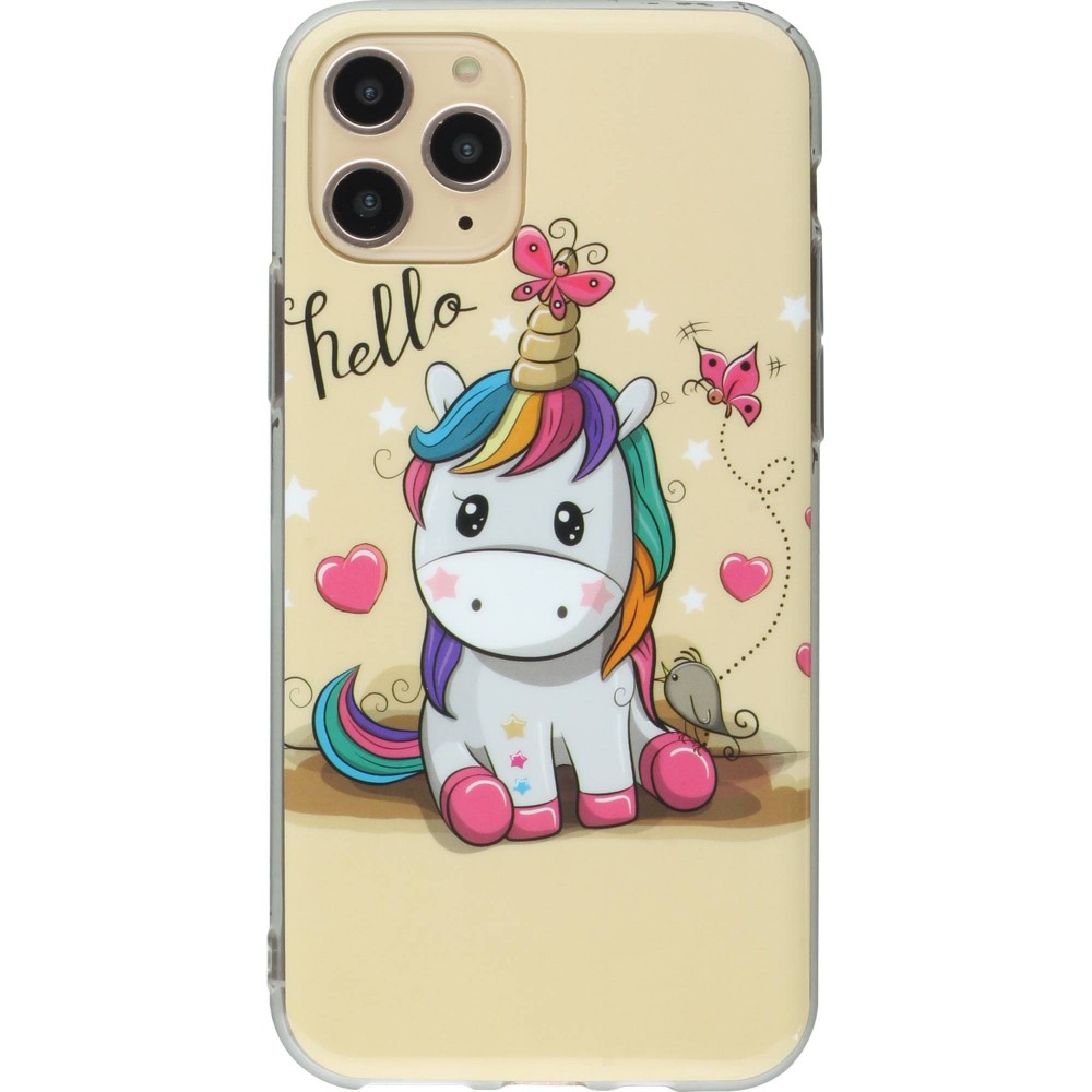 Coque iPhone 11 Pro Max - TPU Hello Licorne