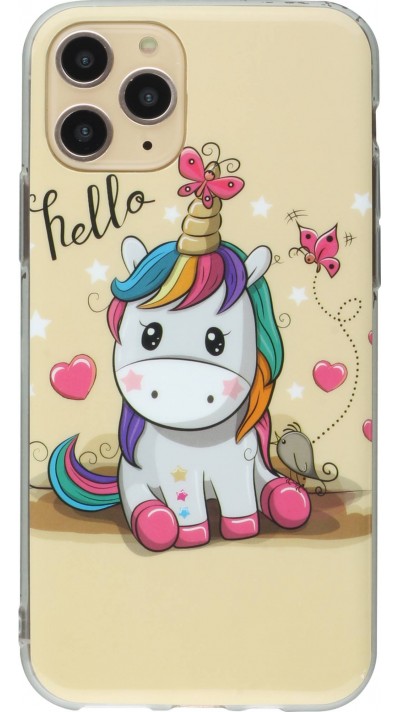 Coque iPhone 11 - TPU Hello Licorne