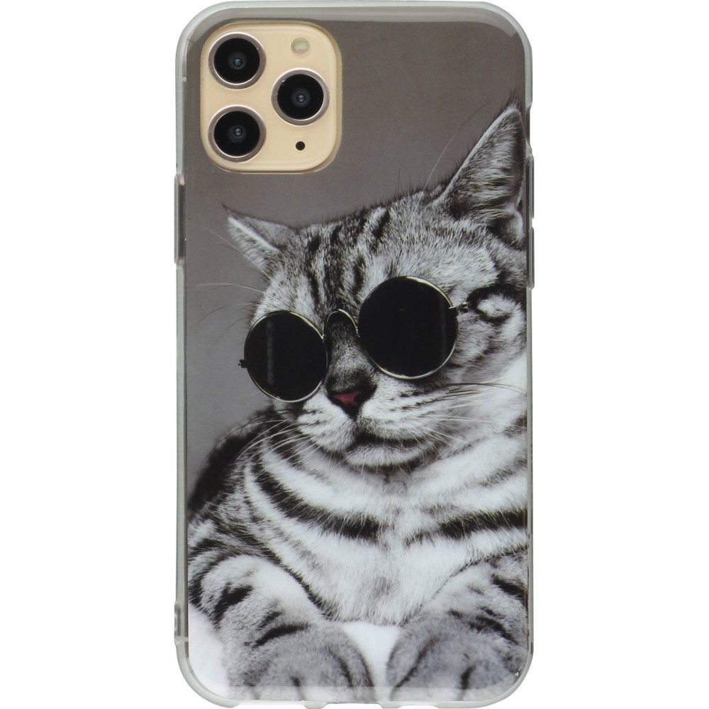Hülle iPhone 11 - TPU Sunglasses Cat