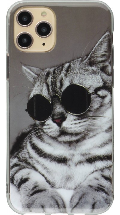 Coque iPhone 11 - TPU Sunglasses Cat