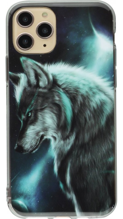 Hülle iPhone 11 - TPU Wolf Universum