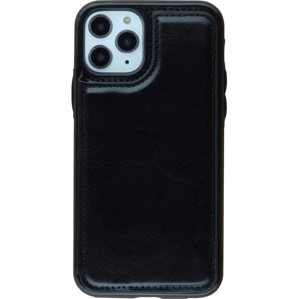 Hülle iPhone 11 Pro - Wallet Premium Cards - Schwarz