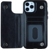 Hülle iPhone 11 Pro - Wallet Premium Cards - Schwarz
