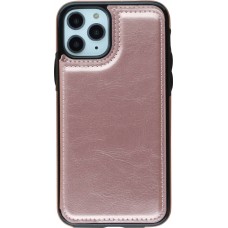 Hülle iPhone 11 Pro - Wallet Premium Cards rosa - Gold